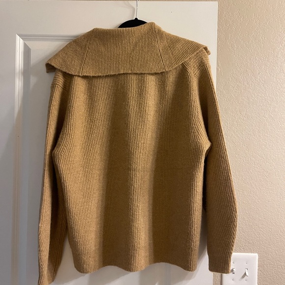 J.Crew Half-zip stretch sweater, L - Picture 4 of 5